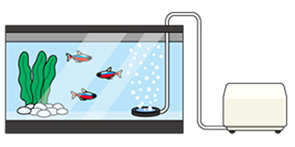 水槽・浄化槽・薬液槽へのエアー送気